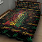 Puerto Rico One Love Reggae Lion Quilt Bed Set Caribbean Reggae Spirit