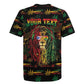 Personalized Puerto Rico One Love Reggae Lion Rugby Jersey Caribbean Reggae Spirit