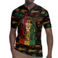 Personalized Puerto Rico One Love Reggae Lion Rugby Jersey Caribbean Reggae Spirit