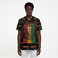 Personalized Puerto Rico One Love Reggae Lion Scrub Top Caribbean Reggae Spirit