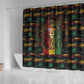 Puerto Rico One Love Reggae Lion Shower Curtain Caribbean Reggae Spirit