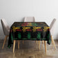 Puerto Rico One Love Reggae Lion Tablecloth Caribbean Reggae Spirit