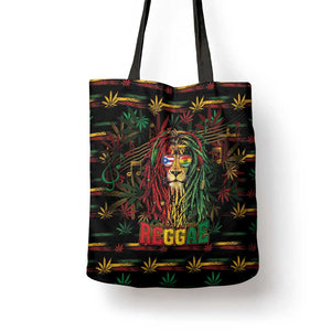 Puerto Rico One Love Reggae Lion Tote Bag Caribbean Reggae Spirit