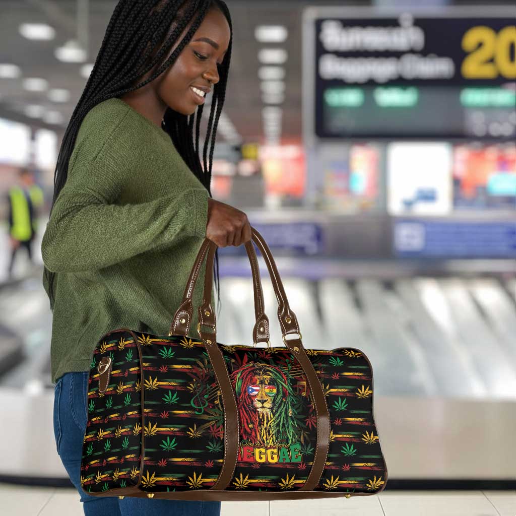 Puerto Rico One Love Reggae Lion Travel Bag Caribbean Reggae Spirit