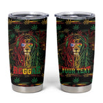 Personalized Puerto Rico One Love Reggae Lion Tumbler Cup Caribbean Reggae Spirit