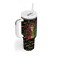 Personalized Puerto Rico One Love Reggae Lion Tumbler With Handle Caribbean Reggae Spirit