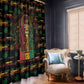 Puerto Rico One Love Reggae Lion Window Curtain Caribbean Reggae Spirit