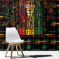Puerto Rico One Love Reggae Lion Window Curtain Caribbean Reggae Spirit