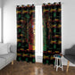 Puerto Rico One Love Reggae Lion Window Curtain Caribbean Reggae Spirit
