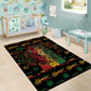 Trinidad and Tobago One Love Reggae Lion Area Rug Caribbean Reggae Spirit