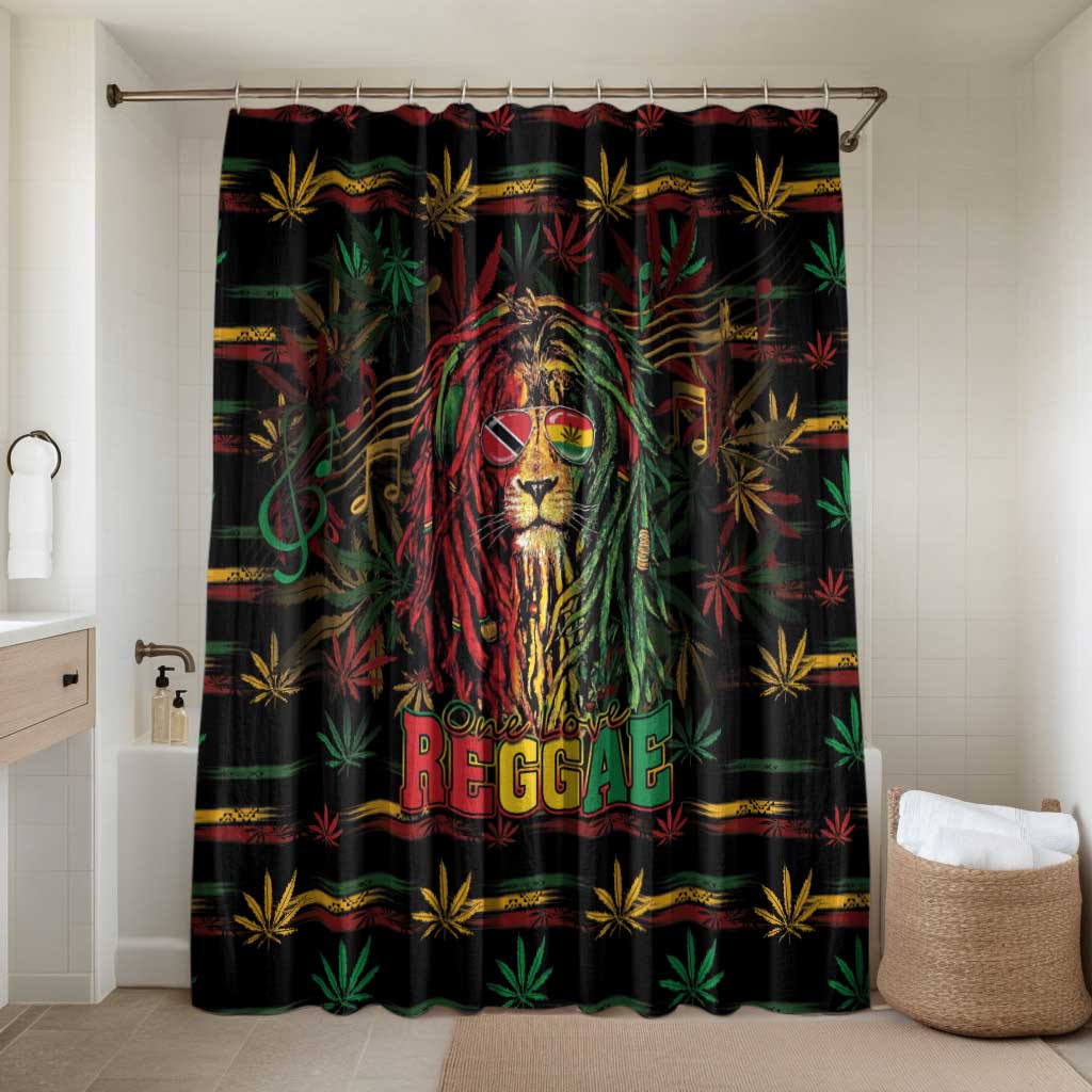 Trinidad and Tobago One Love Reggae Lion Bathroom Set Caribbean Reggae Spirit