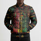 Personalized Trinidad and Tobago One Love Reggae Lion Bomber Puffer Jacket Caribbean Reggae Spirit