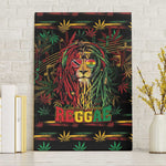 Trinidad and Tobago One Love Reggae Lion Canvas Wall Art Caribbean Reggae Spirit