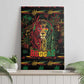 Trinidad and Tobago One Love Reggae Lion Canvas Wall Art Caribbean Reggae Spirit