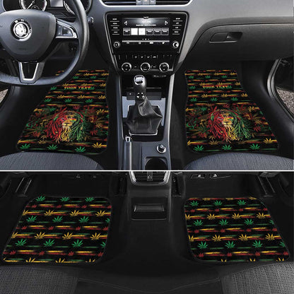 Personalized Trinidad and Tobago One Love Reggae Lion Car Mats Caribbean Reggae Spirit