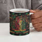 Personalized Trinidad and Tobago One Love Reggae Lion Ceramic Mug Caribbean Reggae Spirit