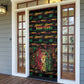 Personalized Trinidad and Tobago One Love Reggae Lion Door Cover Caribbean Reggae Spirit