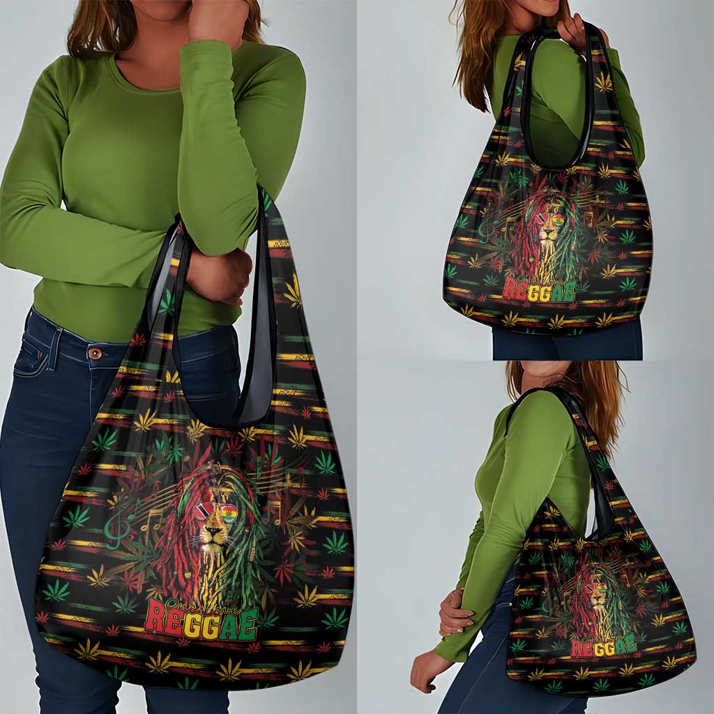 Trinidad and Tobago One Love Reggae Lion Grocery Bag Caribbean Reggae Spirit