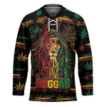 Personalized Trinidad and Tobago One Love Reggae Lion Hockey Jersey Caribbean Reggae Spirit