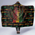 Trinidad and Tobago One Love Reggae Lion Hooded Blanket Caribbean Reggae Spirit