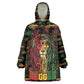 Personalized Trinidad and Tobago One Love Reggae Lion Kid Wearable Blanket Hoodie Caribbean Reggae Spirit