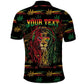 Personalized Trinidad and Tobago One Love Reggae Lion Polo Shirt Caribbean Reggae Spirit