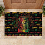 Trinidad and Tobago One Love Reggae Lion Rubber Doormat Caribbean Reggae Spirit