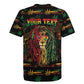 Personalized Trinidad and Tobago One Love Reggae Lion Rugby Jersey Caribbean Reggae Spirit