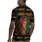 Personalized Trinidad and Tobago One Love Reggae Lion Rugby Jersey Caribbean Reggae Spirit
