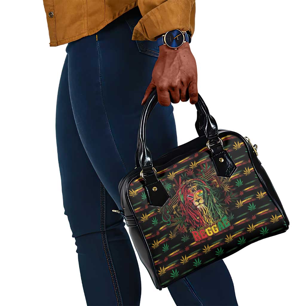 Trinidad and Tobago One Love Reggae Lion Shoulder Handbag Caribbean Reggae Spirit