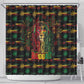 Trinidad and Tobago One Love Reggae Lion Shower Curtain Caribbean Reggae Spirit