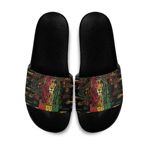 Trinidad and Tobago One Love Reggae Lion Slide Sandals Caribbean Reggae Spirit
