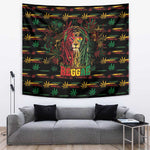 Trinidad and Tobago One Love Reggae Lion Tapestry Caribbean Reggae Spirit