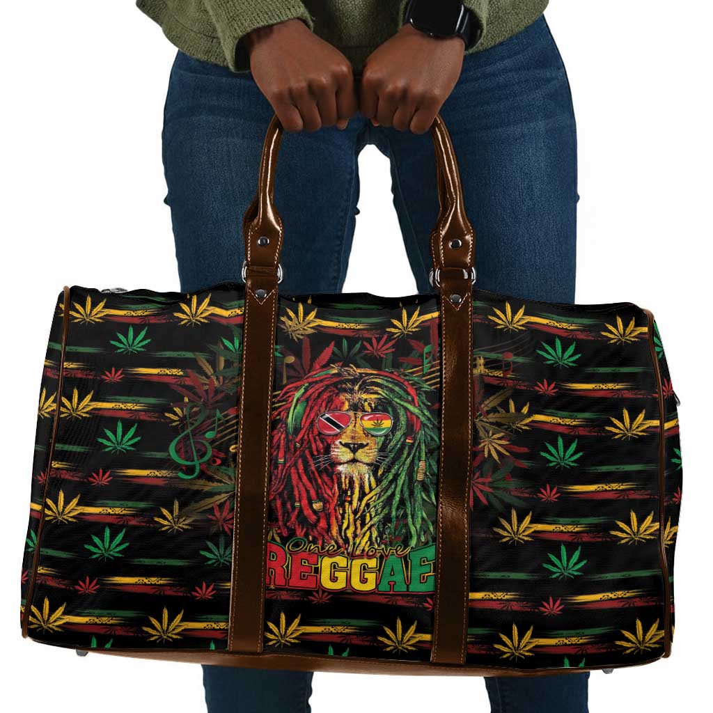 Trinidad and Tobago One Love Reggae Lion Travel Bag Caribbean Reggae Spirit