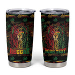 Personalized Trinidad and Tobago One Love Reggae Lion Tumbler Cup Caribbean Reggae Spirit