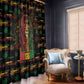 Trinidad and Tobago One Love Reggae Lion Window Curtain Caribbean Reggae Spirit