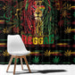 Trinidad and Tobago One Love Reggae Lion Window Curtain Caribbean Reggae Spirit