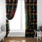 Trinidad and Tobago One Love Reggae Lion Window Curtain Caribbean Reggae Spirit