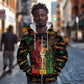 Personalized Trinidad and Tobago One Love Reggae Lion Zip Hoodie Caribbean Reggae Spirit