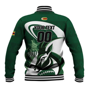 Custom Rugby Zimbabwe Baseball Jacket Sables Is The Champion - African Pride