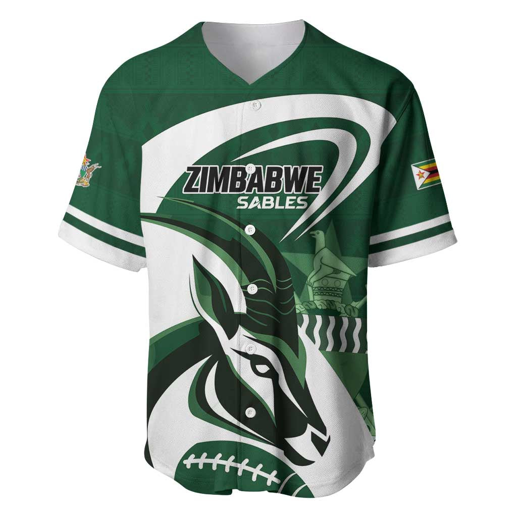 Custom Rugby Zimbabwe Baseball Jersey Sables Is The Champion - African Pride