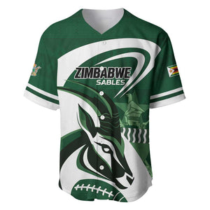 Custom Rugby Zimbabwe Baseball Jersey Sables Is The Champion - African Pride