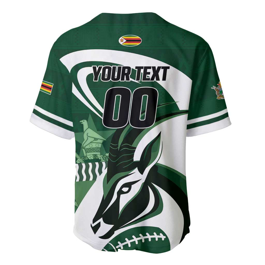 Custom Rugby Zimbabwe Baseball Jersey Sables Is The Champion - African Pride