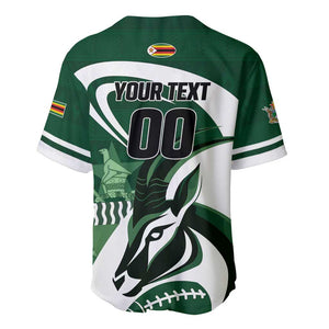 Custom Rugby Zimbabwe Baseball Jersey Sables Is The Champion - African Pride