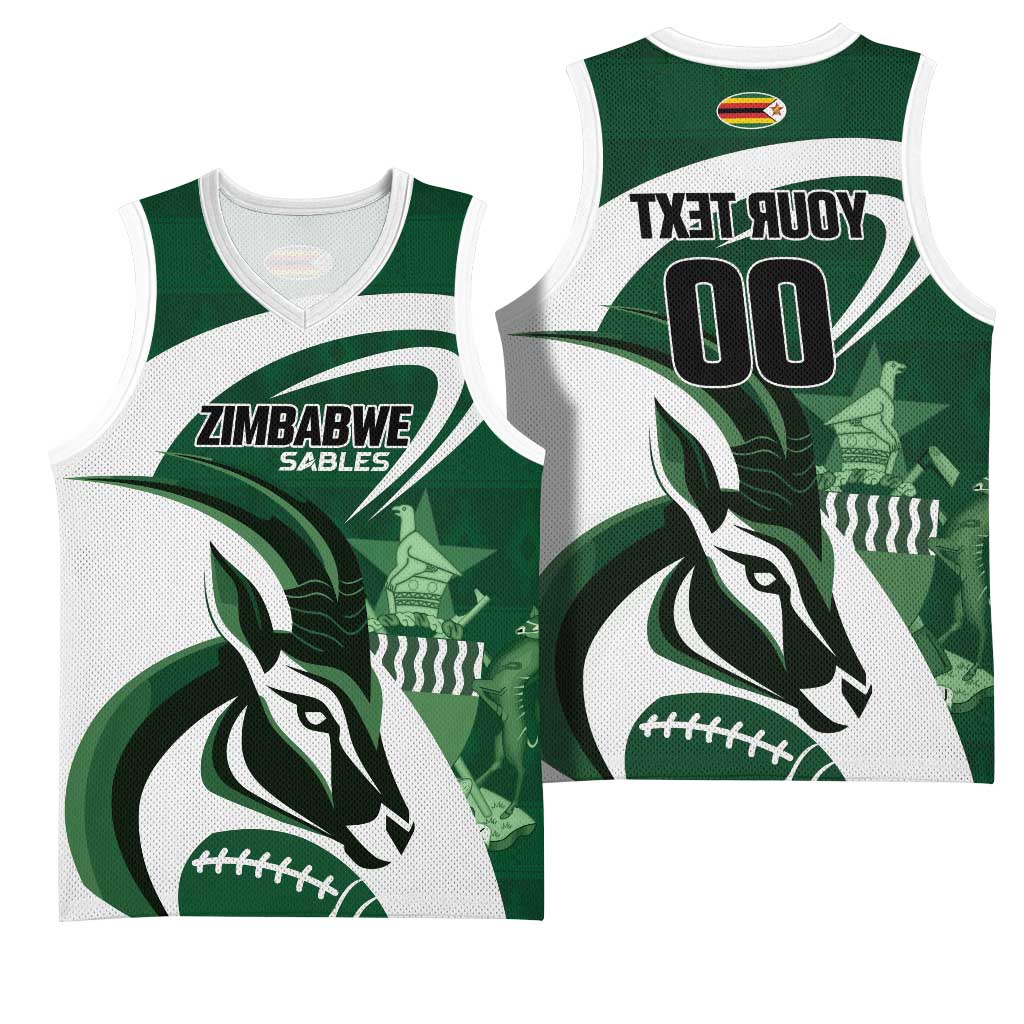 Custom Rugby Zimbabwe Basketball Jersey Sables Is The Champion - African Pride