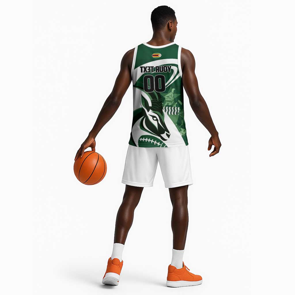 Custom Rugby Zimbabwe Basketball Jersey Sables Is The Champion - African Pride