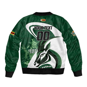 Custom Rugby Zimbabwe Bomber Jacket Sables Is The Champion - African Pride