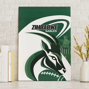 Rugby Zimbabwe Canvas Wall Art Sables Is The Champion - African Pride