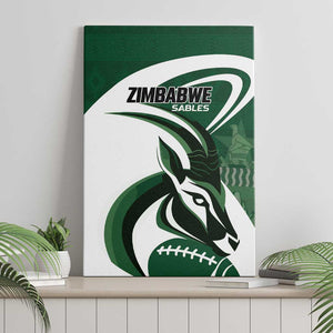 Rugby Zimbabwe Canvas Wall Art Sables Is The Champion - African Pride