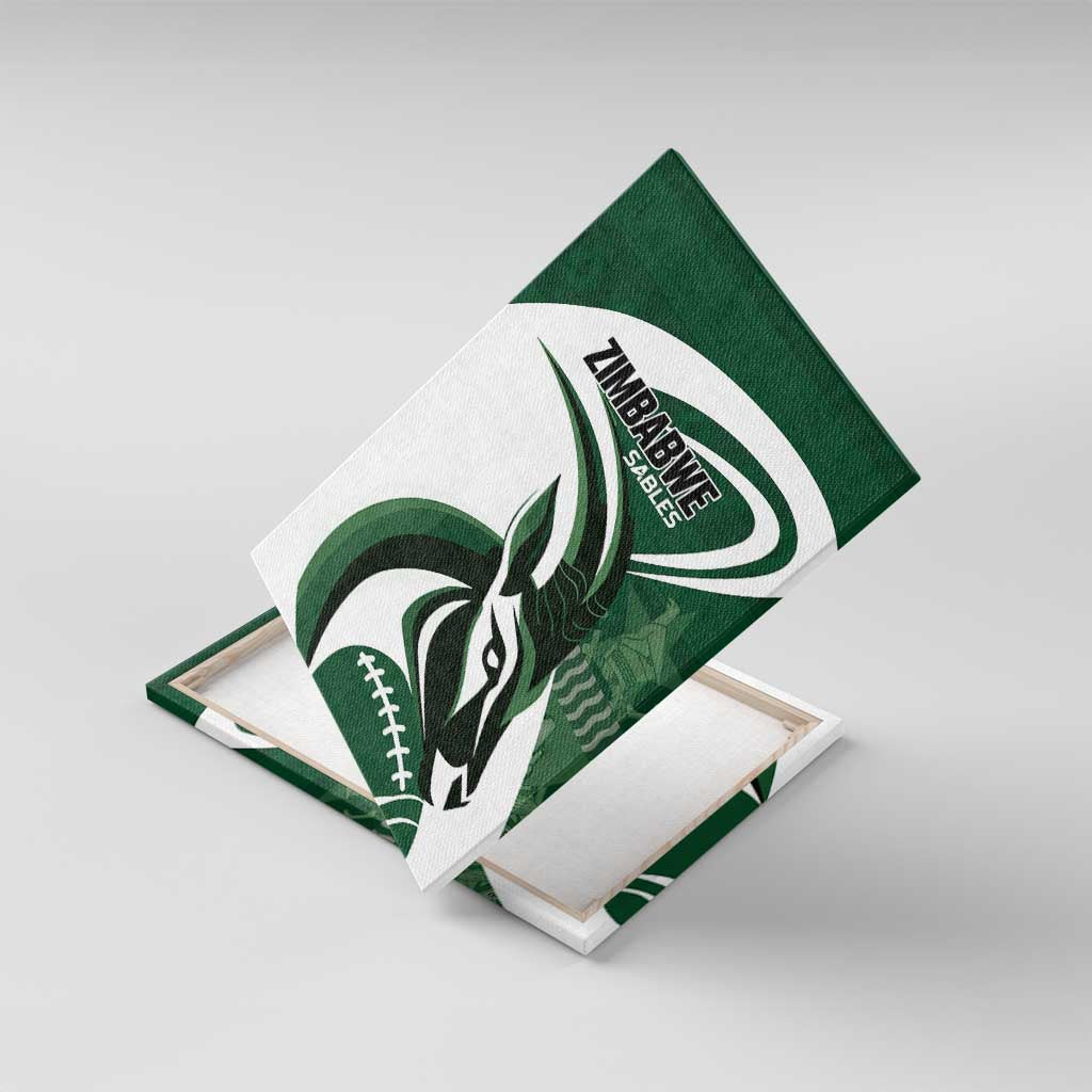 Rugby Zimbabwe Canvas Wall Art Sables Is The Champion - African Pride